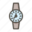 casual watch, time, men, wristwatch, hand 
