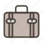 suitcase, briefcase, bag, office, travel 