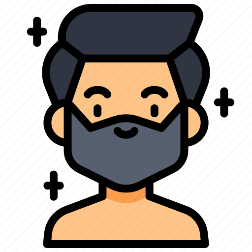 Beard, grooming, man, makeup, cosmetic, haircut, face icon - Download on Iconfinder