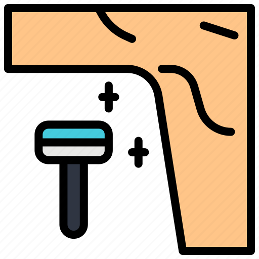 Shave, armpit, hair, razor, grooming, shaving, man icon - Download on Iconfinder