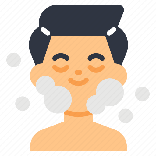 Face, wash, man, makeup, cosmetic, cream, foam icon - Download on Iconfinder