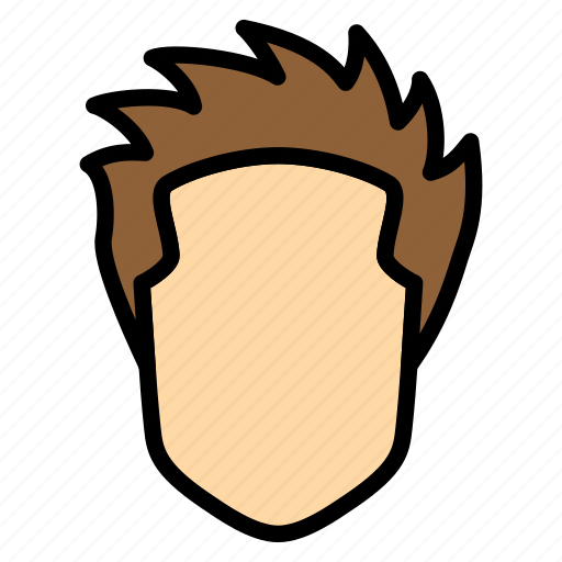 Men, hair, hairstyle, short, spike icon - Download on Iconfinder