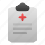 medical, report, cross, clipboard, note, hospital 