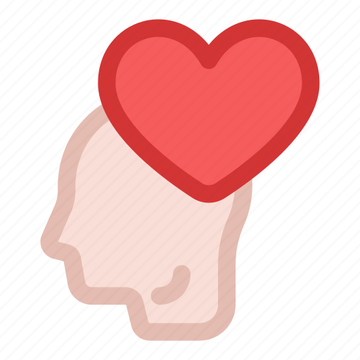Head, love, heart, like, romance, psychology icon - Download on Iconfinder