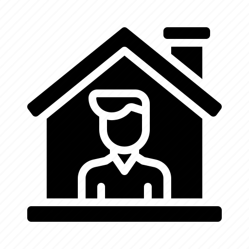 Isolation, secured, user, house, quarantine icon - Download on Iconfinder