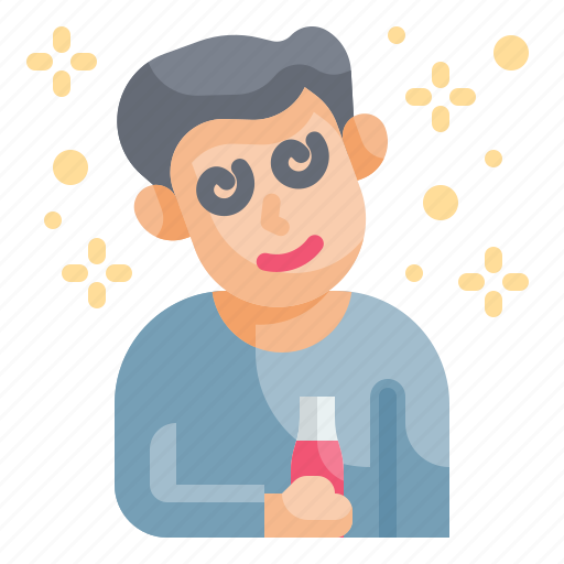 Alcoholism, alcohol, drunk, intoxicated, man icon - Download on Iconfinder