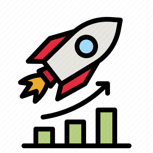 Potential, launch, graph, innovation, rocket icon - Download on Iconfinder