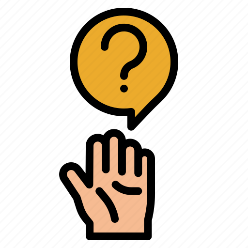 Question, mark, doubt, help, hand icon - Download on Iconfinder