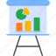 presentation, analytics, board, pie, chart, report, statistics, stats, icon 