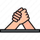 arm, wrestling, closer, contest, hands, sport, view, icon