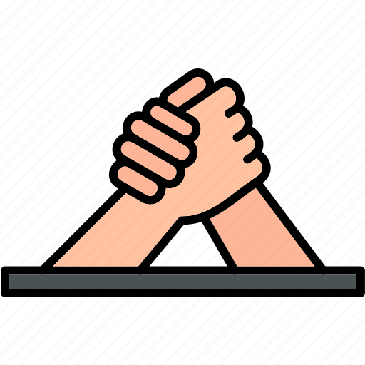 Arm, wrestling, closer, contest, hands, sport, view icon - Download on Iconfinder