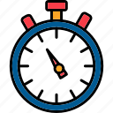 stopwatch, clock, event, planner, time, watch, icon