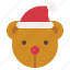 xmas, decoration, christmas, teddy, bear, hat, avatar 