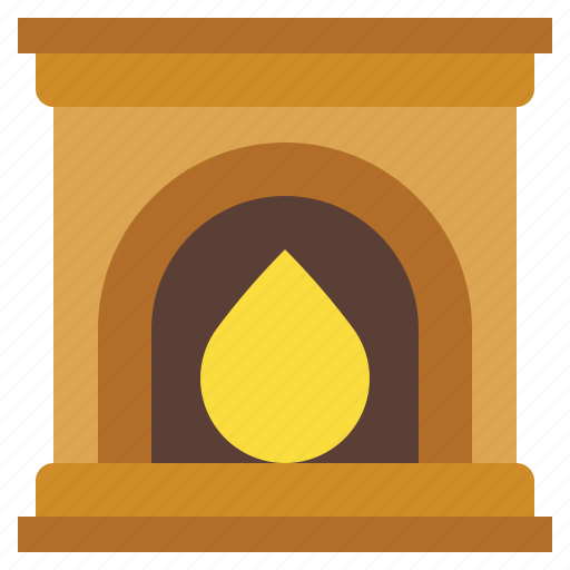 Xmas, fireplace, furniture, living room, households, warm icon - Download on Iconfinder