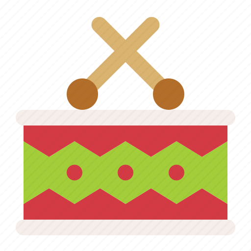 Xmas, drum, parade, music, instrument, christmas, sound icon - Download on Iconfinder