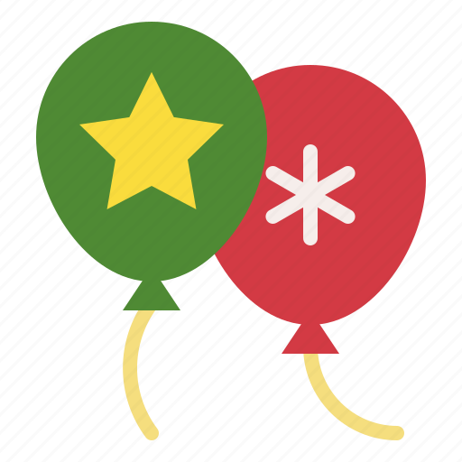 Xmas, balloon, decoration, holiday, celebration, christmas icon - Download on Iconfinder