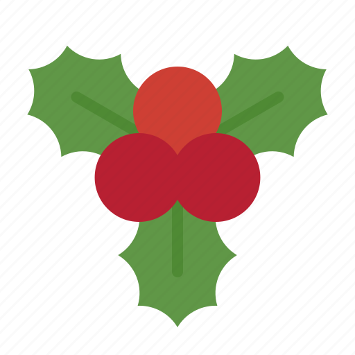 Xmas, mistletoe, red, berries, decoration, christmas, holiday icon - Download on Iconfinder