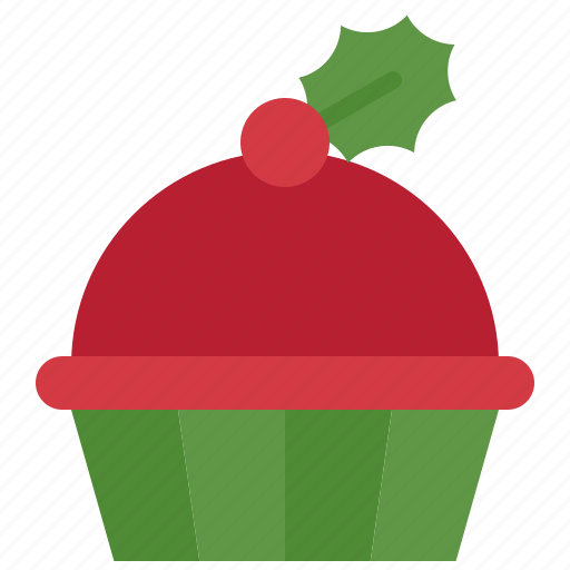 Xmas, cup cake, celebration, christmas, red, velvet, devil cake icon - Download on Iconfinder