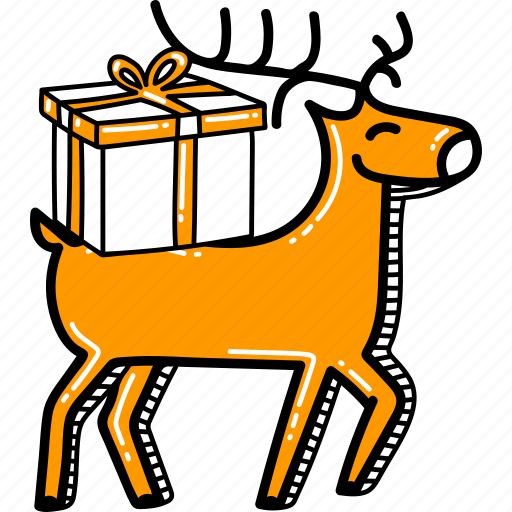 Reindeer1, reindeer, rudolf, christmas, xmas, vector, illustration icon - Download on Iconfinder