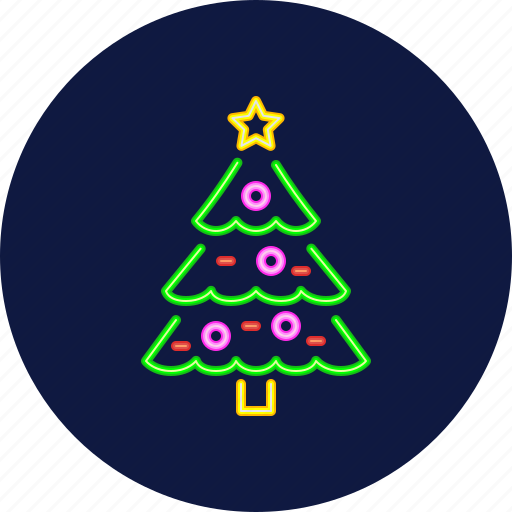 Tree, merry, christmas, holiday, ornament, decoration, night icon - Download on Iconfinder