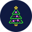 tree, merry, christmas, holiday, ornament, decoration, night 