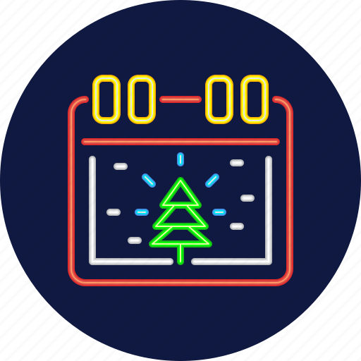 Calendar, merry, christmas, holiday, ornament, decoration, night icon - Download on Iconfinder