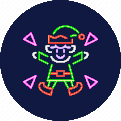 Elf, merry, christmas, holiday, ornament, decoration, night icon - Download on Iconfinder