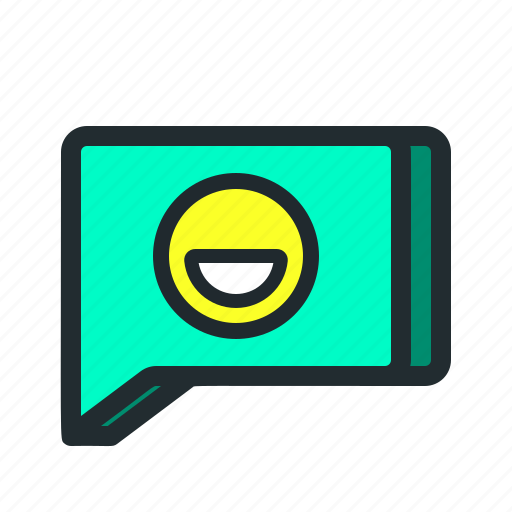 Chat, emoji, emoticon, message, smiley, sticker, text icon - Download on Iconfinder