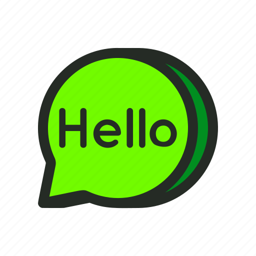 Chat, conversation, greeting, hello, message, salutaion, text icon - Download on Iconfinder
