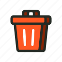 bin, delete, discard, garbage, recycle, remove, trash
