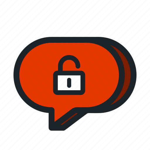 Chat, comment, encrypted, message, protected, secured, text icon - Download on Iconfinder