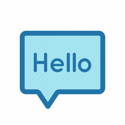 Chat, greeting, hello, message icon - Download on Iconfinder