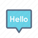chat, greeting, hello, message, messenger