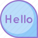 chat, greeting, hello, message