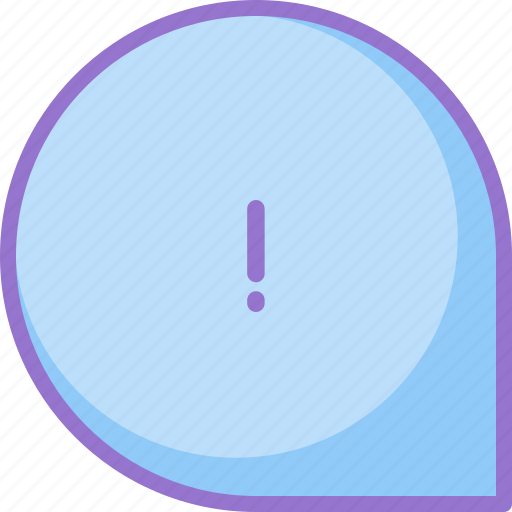 Chat, important, message, warning icon - Download on Iconfinder