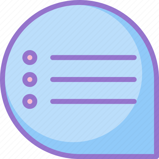 Chat, list, message, text icon - Download on Iconfinder