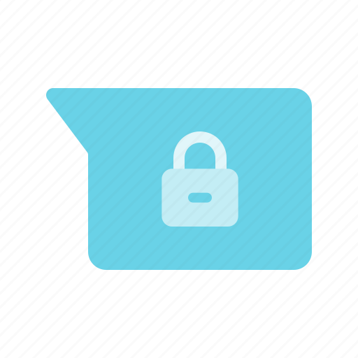 Chat, encrypted, locked, message, secret, secured icon - Download on Iconfinder