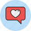 chat, communication, favourite, like, love, message, text 