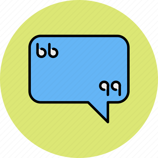 Chat, communication, message, quotation, quote, text icon - Download on Iconfinder