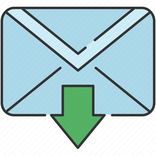 Arrow, down, email, envelope, message, send icon - Download on Iconfinder