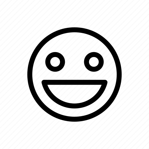 Emoticon, line, messenger, outline icon - Download on Iconfinder