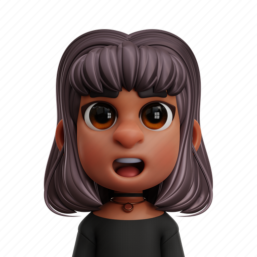 Woman, girl, lady, avatar, person, people, female 3D illustration - Download on Iconfinder