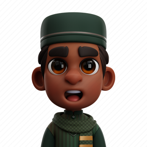 Muslim, boy, islamic, ramadan, arabic, man, young man 3D illustration - Download on Iconfinder