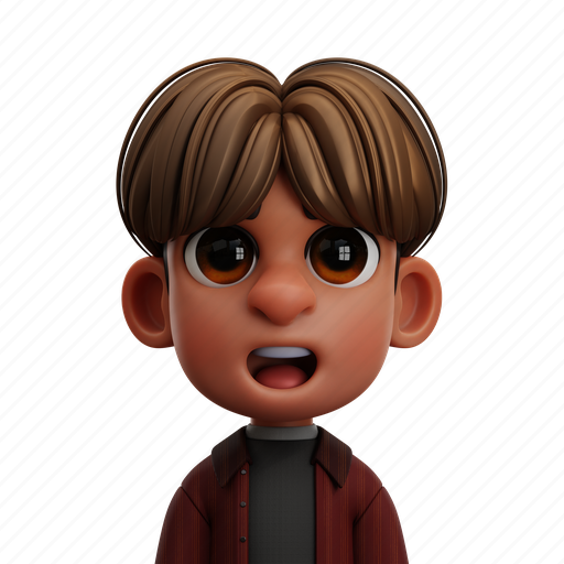Boy, kid, child, avatar, person, man, young face 3D illustration - Download on Iconfinder