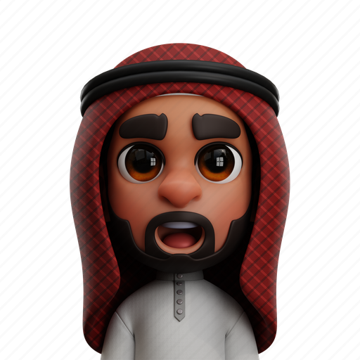 Saudi, arabian, man, islam, islamic, eid, avatar 3D illustration - Download on Iconfinder