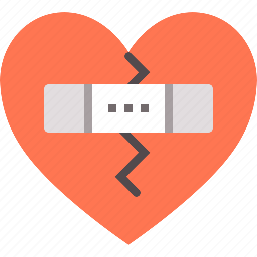 Broken, healing, heart, recovery, relation, relationship icon - Download on Iconfinder