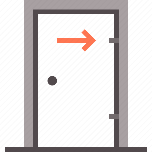 Door, doorway, escape, exit, fire, leave icon - Download on Iconfinder