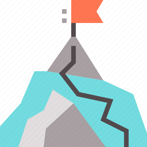 Flag, leader, leadership, mission, mountain, overcome, peak icon - Download on Iconfinder