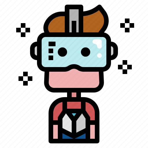 Avatar, virtual, reality, vr, glasses, man, user icon - Download on Iconfinder