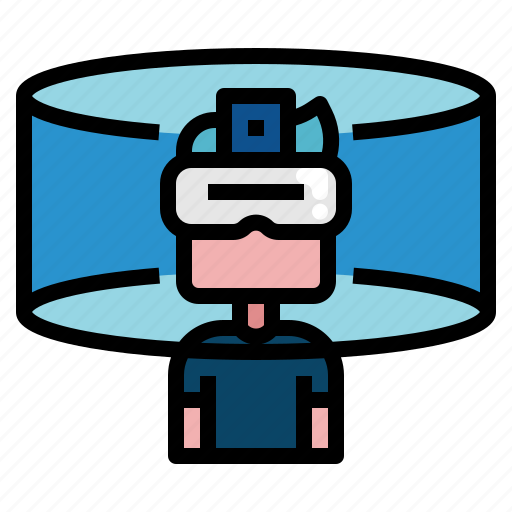 Headset, gaming, metaverse, virtual, reality, glasses, headphone icon - Download on Iconfinder